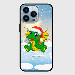 Чехол iPhone 13 Pro Зимний дракончик
