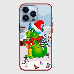 Чехол iPhone 13 Pro Новогодний дракон