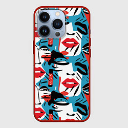 Чехол iPhone 13 Pro Губы и глаза