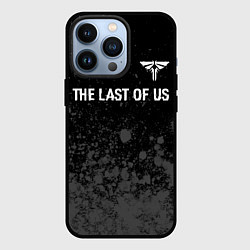 Чехол iPhone 13 Pro The Last Of Us glitch на темном фоне посередине