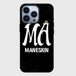 Чехол iPhone 13 Pro Maneskin glitch на темном фоне