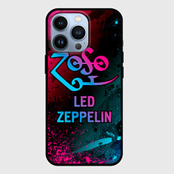 Чехол iPhone 13 Pro Led Zeppelin - neon gradient