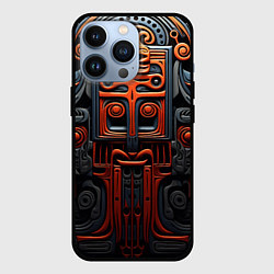 Чехол для iPhone 13 Pro Арт в этническом стиле, цвет: 3D-черный
