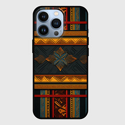 Чехол iPhone 13 Pro Этнический рисунок в полоску