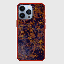 Чехол для iPhone 13 Pro Абстракция - анютины глазки, цвет: 3D-красный