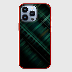Чехол iPhone 13 Pro Тёмно-зелёная шотландская клетка