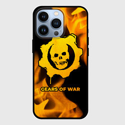Чехол iPhone 13 Pro Gears of War - gold gradient