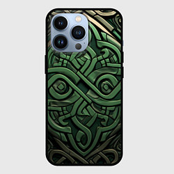 Чехол iPhone 13 Pro Симметричный узор в ирландском стиле