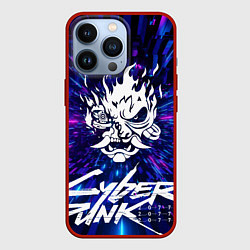 Чехол iPhone 13 Pro Cyberpunk 2077: samurai blue