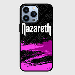 Чехол iPhone 13 Pro Nazareth rock legends посередине