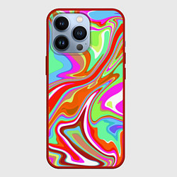 Чехол iPhone 13 Pro Цветная плазменная абстракция