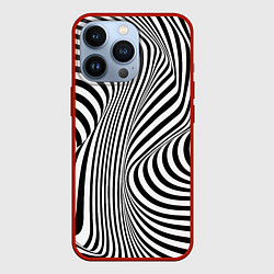 Чехол iPhone 13 Pro Цвета зебры оптическая иллюзия