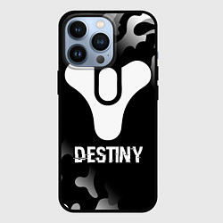 Чехол iPhone 13 Pro Destiny glitch на темном фоне