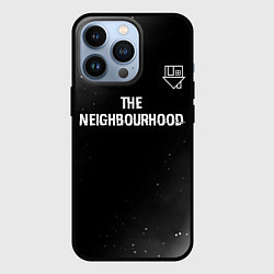 Чехол iPhone 13 Pro The Neighbourhood glitch на темном фоне посередине