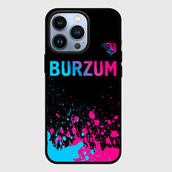 Чехол iPhone 13 Pro Burzum - neon gradient посередине