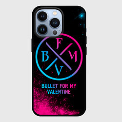 Чехол iPhone 13 Pro Bullet For My Valentine - neon gradient