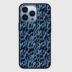 Чехол iPhone 13 Pro Размытый пятнистый синий