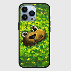 Чехол iPhone 13 Pro Плюшевый мишка в зелени