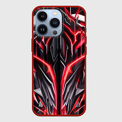 Чехол для iPhone 13 Pro Киберпанк черепа, цвет: 3D-красный