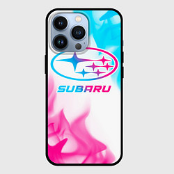 Чехол iPhone 13 Pro Subaru neon gradient style