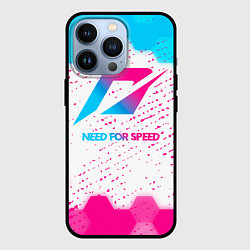 Чехол iPhone 13 Pro Need for Speed neon gradient style