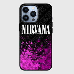 Чехол iPhone 13 Pro Nirvana rock legends посередине