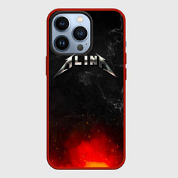 Чехол iPhone 13 Pro Алина в стиле Металлики - искры и огонь