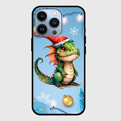 Чехол для iPhone 13 Pro Маленький дракончик рептилия, цвет: 3D-черный