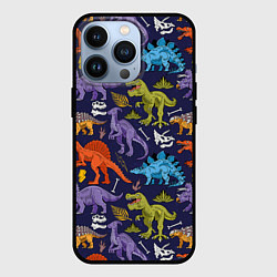 Чехол iPhone 13 Pro Мультяшные динозавры