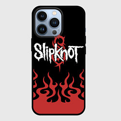 Чехол iPhone 13 Pro Slipknot в огне