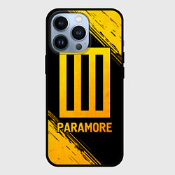 Чехол для iPhone 13 Pro Paramore - gold gradient, цвет: 3D-черный