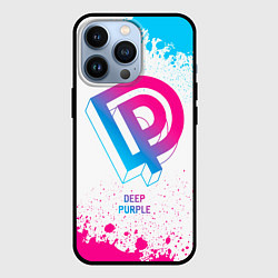 Чехол iPhone 13 Pro Deep Purple neon gradient style