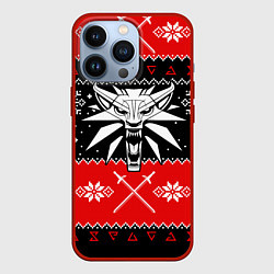 Чехол iPhone 13 Pro The Witcher christmas sweater