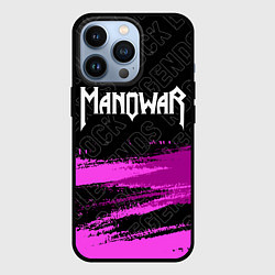 Чехол iPhone 13 Pro Manowar rock legends посередине