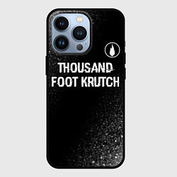 Чехол для iPhone 13 Pro Thousand Foot Krutch glitch на темном фоне посеред, цвет: 3D-черный