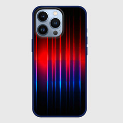 Чехол для iPhone 13 Pro Неоновый узор неоновая шкала, цвет: 3D-тёмно-синий