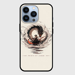 Чехол iPhone 13 Pro Дева и дракон