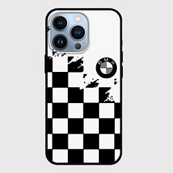 Чехол iPhone 13 Pro BMW black geometry splash