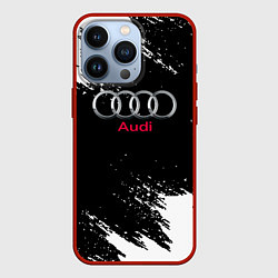 Чехол для iPhone 13 Pro AUDI sport краски, цвет: 3D-красный