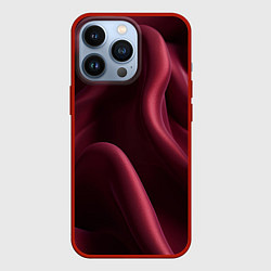 Чехол iPhone 13 Pro Бордовый шелк
