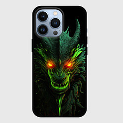 Чехол iPhone 13 Pro Дракон сверкающих елей