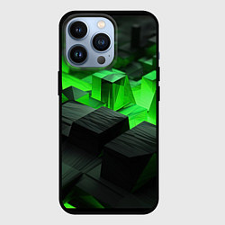 Чехол iPhone 13 Pro Глубина зеленых плоскостей
