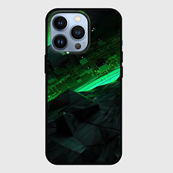 Чехол для iPhone 13 Pro Визуальные иллюзии в геометрии, цвет: 3D-черный