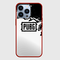 Чехол для iPhone 13 Pro PUBG абстракцион гейм шутер, цвет: 3D-красный