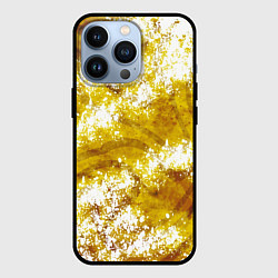 Чехол iPhone 13 Pro Желто-белая абстракция