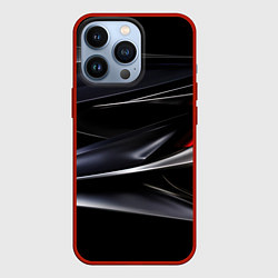 Чехол iPhone 13 Pro Black red abstract