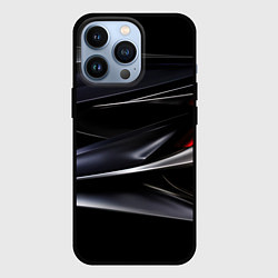 Чехол iPhone 13 Pro Black red abstract