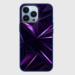 Чехол для iPhone 13 Pro Фиолетовый хрусталь, цвет: 3D-тёмно-синий