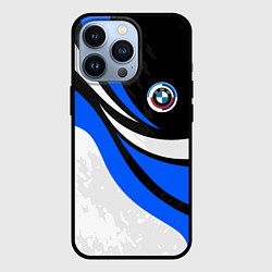 Чехол для iPhone 13 Pro BMW - синяя абстракция, цвет: 3D-черный