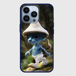 Чехол для iPhone 13 Pro Шайлушай синий, цвет: 3D-тёмно-синий
